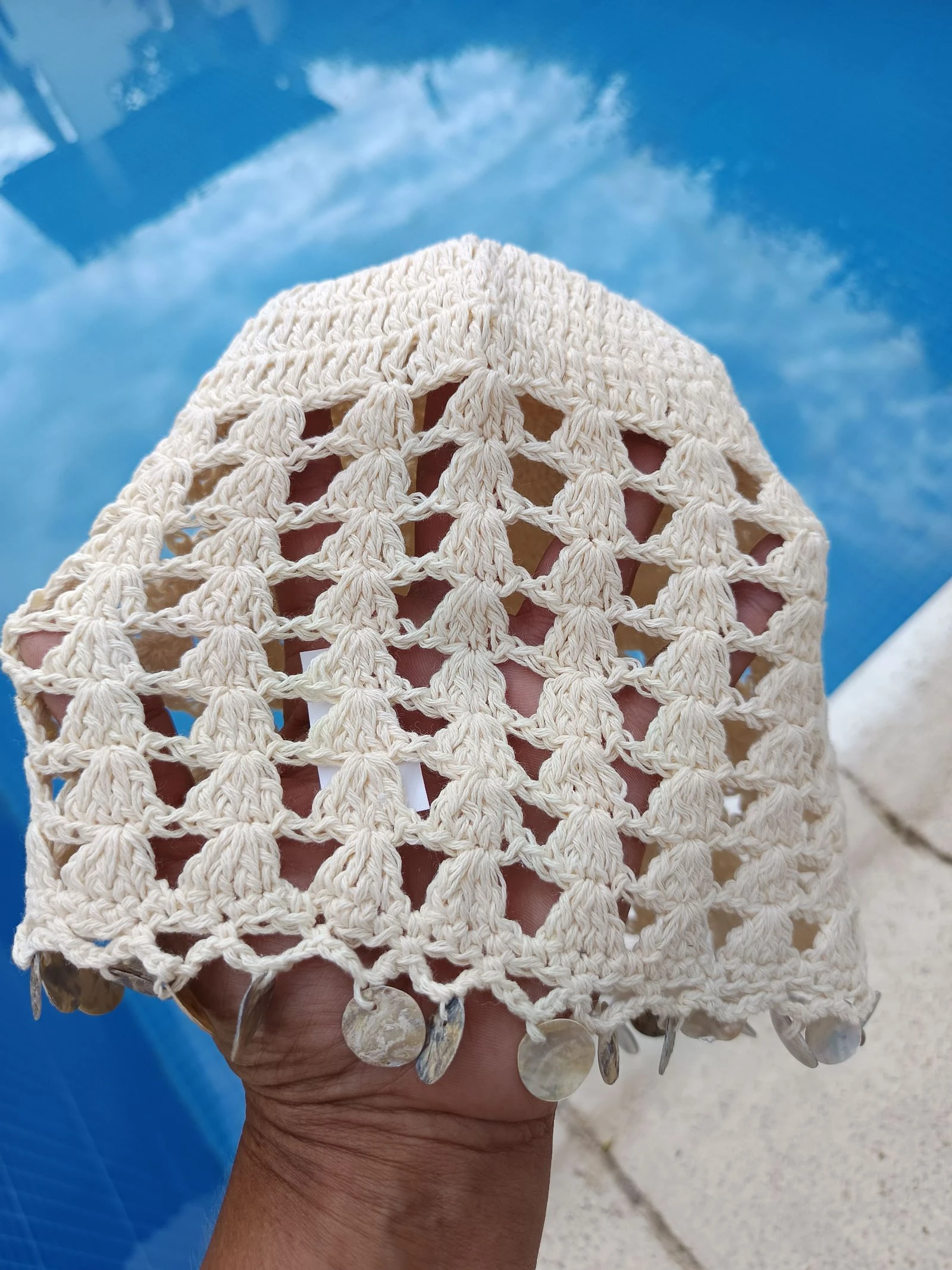 Crochet hat. Sheer. Cotton. New – photo 5